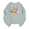 Children's Fashionable Lightweight Long-sleeved Round Neck Pullover With Pockets Printed Pullover