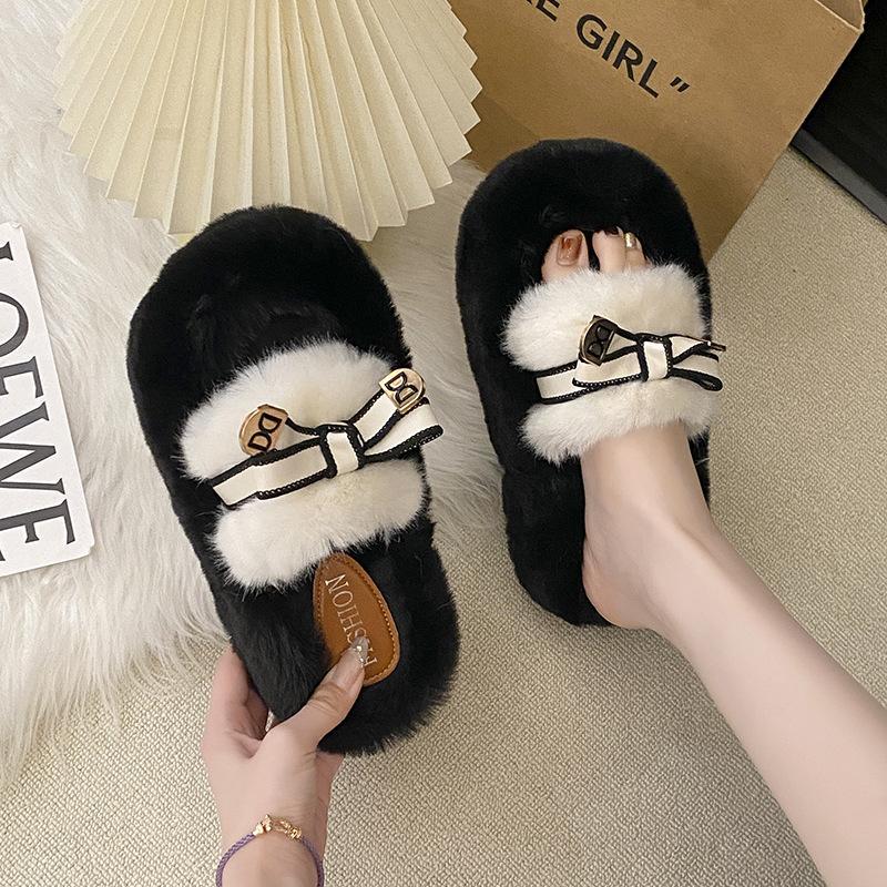 Herbst- und Winter-Baumwollpantoffeln Damen 2025 neue Zuhause Koreanische Version von lässigen vielseitigen Pantoffeln Winter warm rutschfest Oberbekleidung