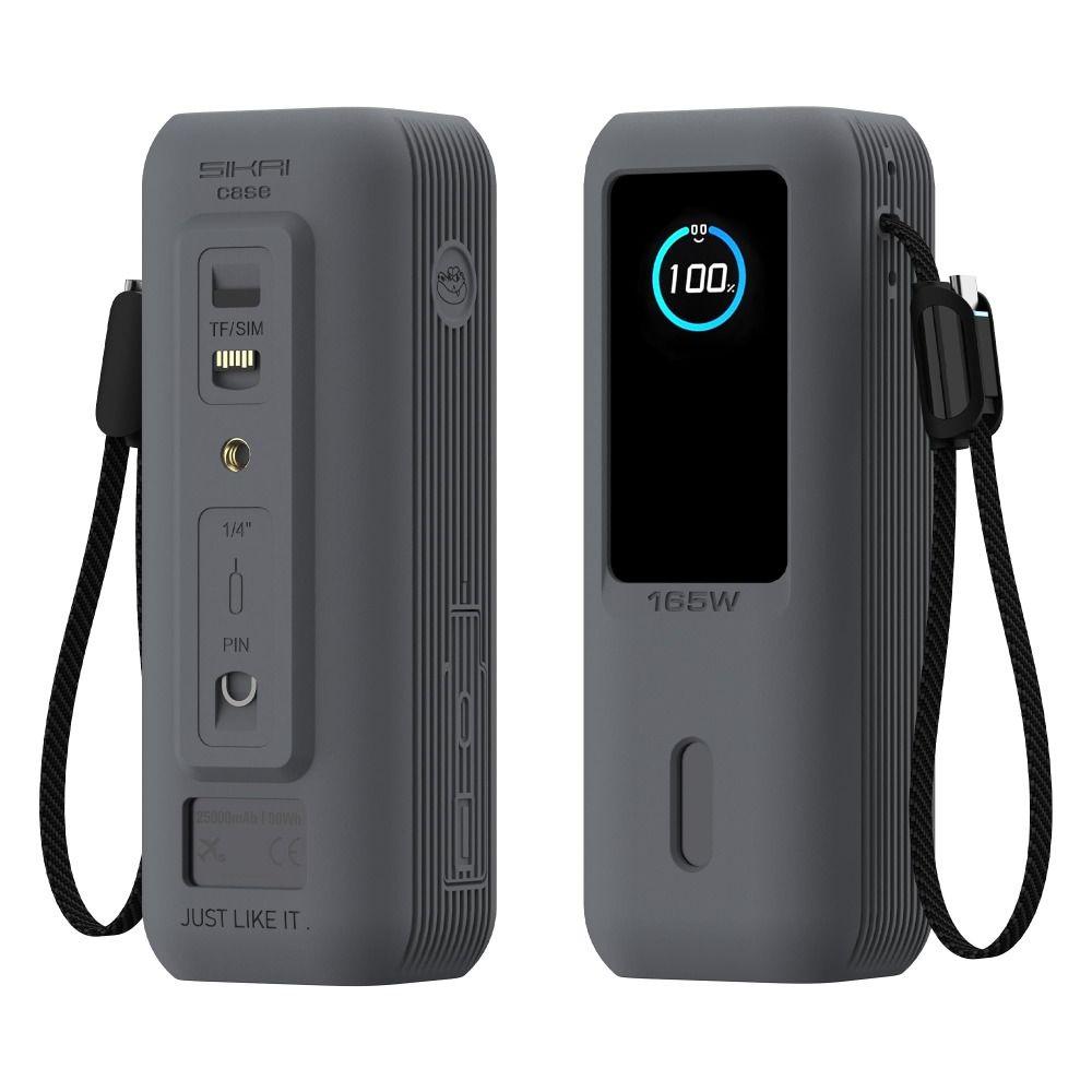 with Lanyard Silicone Carrying Case Anti-fall Phone Charger Case for Anker Zolo 165W Travel