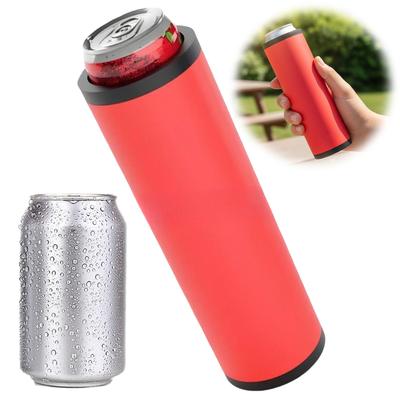 Double Tactical Reload Can Holder Ultra Chill Insulation Sleeve Dual Can Holder Quick Reload Reusable Can Cooler for Beer Soda