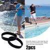 Spare Tire Track Outdoor Living Replace Replacement Rubber Tire Track Wheel 2 Pcs Accessories Mx6 Pool Cleaner