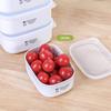 [Simple design storage container] White Pack 280, microwave-safe, size approximately 113 x 81 x 46 mm, set of 2 [2-pack]