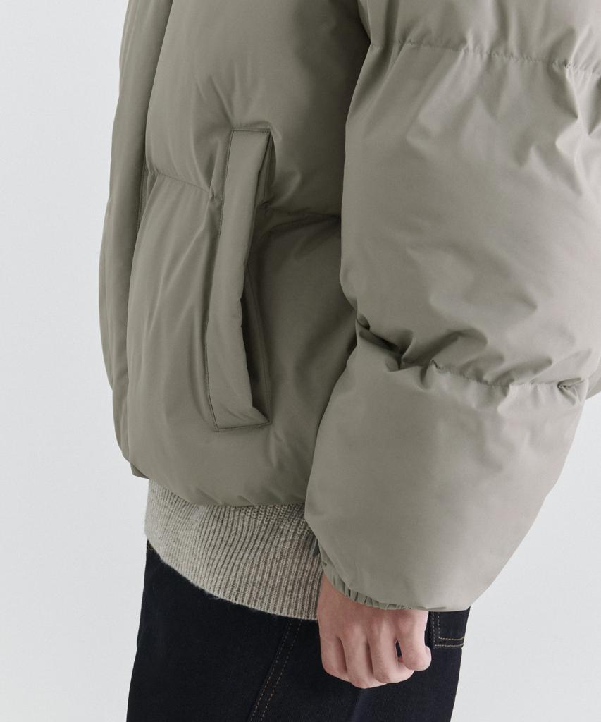 Musinsa Standard Daily Puffer Short Padded Jacket [Grayish Beige]