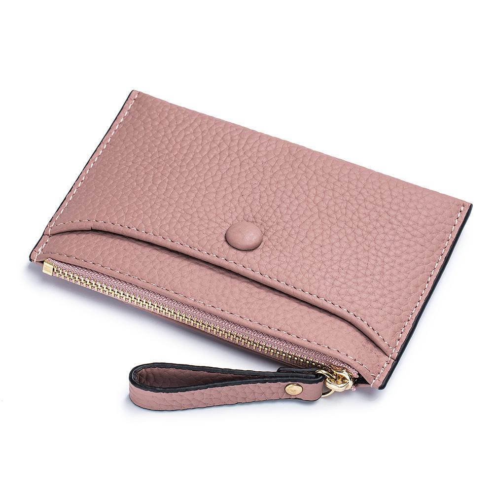 Ultra-thin Change Bag, Mini ID Card, Driver's License, Leather Case, Women's Multi-function Storage Bag, Multi-card Card Bag.