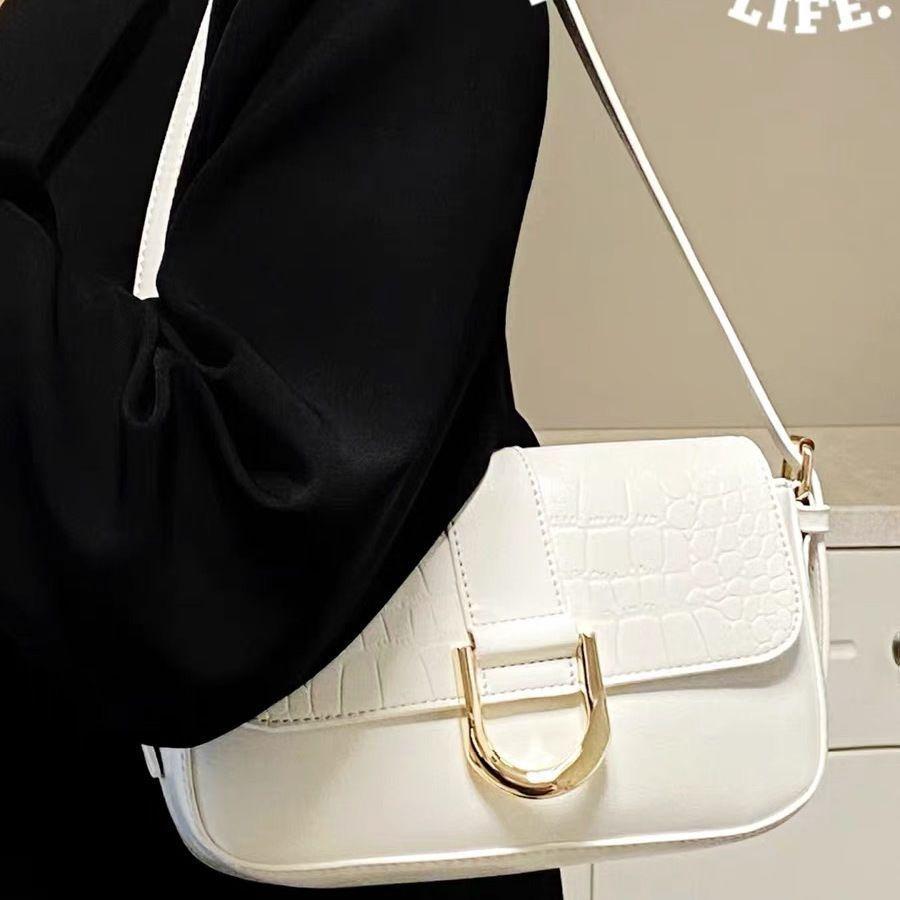 Premium women s bags, underarm bags, simple and fashionable small bags, shoulder small square bags, versatile messenger bags. белый