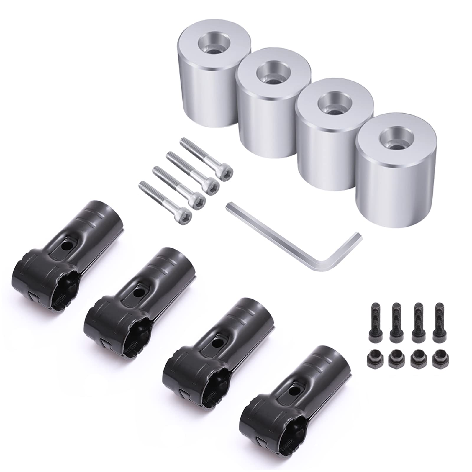 

vnomlas 28mm Diameter Erector Pipe Car Roof Carrier Spacia Erector Pipe Van Internal Hexagonal DIY Compatible with Hijet for Comfortable Car and серый