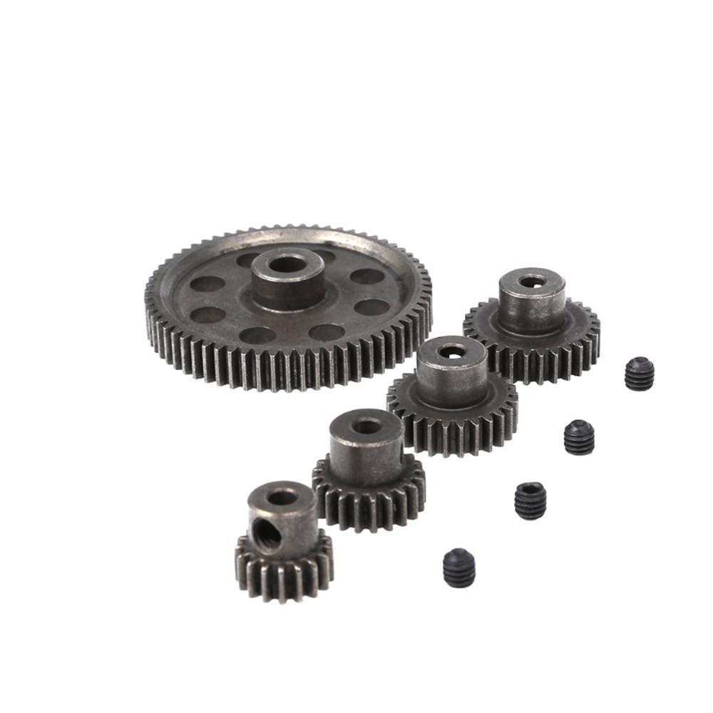 M0.6 5mm 64T and M0.6 3.175mm 17T 21T 26T 29T Steel Metal Motor gear for Hsp 94123 94111 94107 94170 RC Model Car Parts