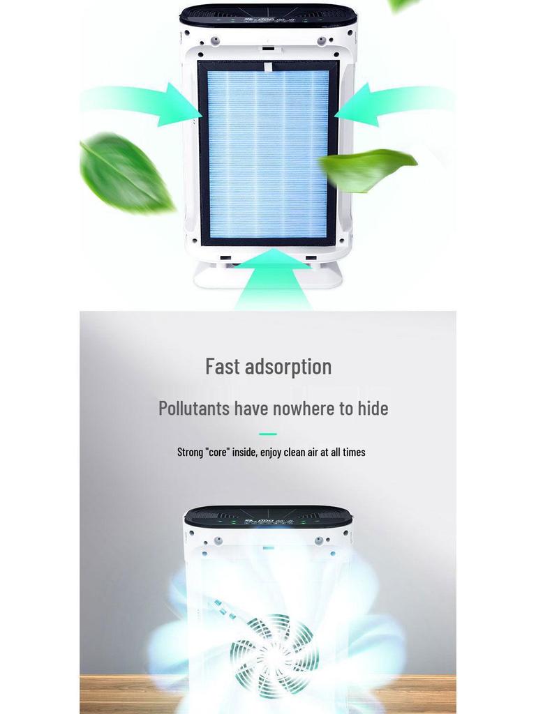 Formaldehyde-Removing Air Purifier & Odor Eliminator with Negative Ion for Home, Bedroom, Bathroom, Toilet, and Pet Areas