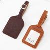 PU Leather Luggage Tag Suitcase Label ID Address Holder Travel Accessories Portable Name Tag