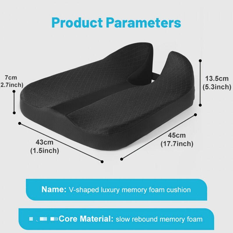 Car Coccyx Sitting Cushion Pad Heightening Wedge Booster Seat Cushion for Driving, Truck Driver,for Truck Accessories