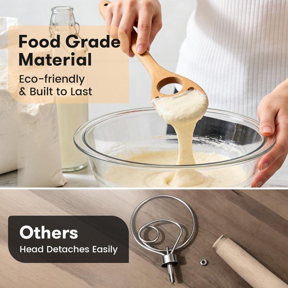 12.6 Inch Danish Dough Whisk Large Size Baking Whisk New Mixing Tool  for Pizza Pastry