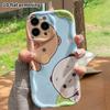 Phone Case: 2D Flat Design Suitable for iPhone 18 17 16 15 14 13 Pro Protective Case, Sweet Companion Feeling, Perfect Christmas and Halloween Holiday
