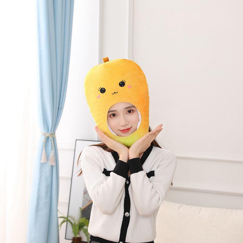 

Милая шапка-капюшон манго, плюшевый капюшон, фотореквизит, фотореквизит, мультяшный капюшон 38*28CM0.12kg