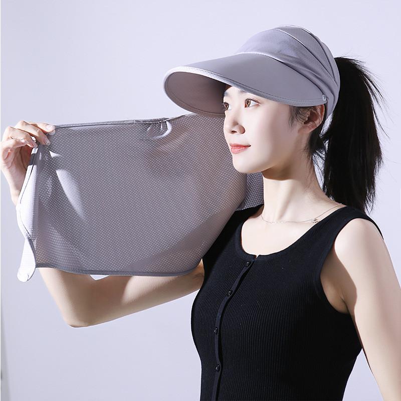 Sun Protection Cap For Women Summer Outdoor Uv Face Shield With Adjustable Fit