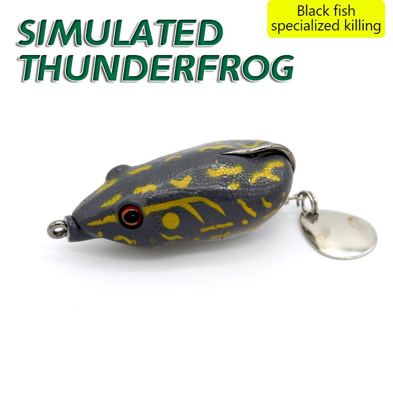 

Имитация Thunder Frog Road Runner Bait 5.5Cm/13G Noise Piece Floating Blackfish Special Kill as the picture