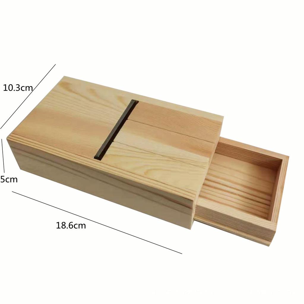 Seifenherstellungszubehör Hobel mit Fase Holz Handgemachte Seife Kerze Laibform Schneider Seifenschneidewerkzeuge Bastelwerkzeug FU