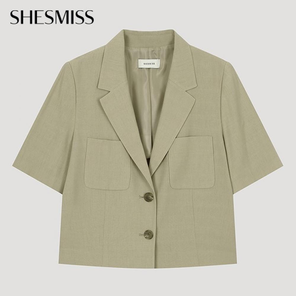 

Она S мисс минималистичный прямой пиджак SwSjko22010 Be beige/44