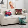 Oil Painting Style Cushion Cover Birthday Anniversary Gifts Double Sided Printed Zipper Cushion Cover Soft Skin Bedding