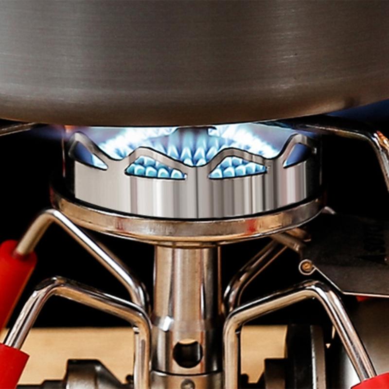 Windschutz Abdeckung Kocher Gasherd Gestell Edelstahl Topfständer Ringe Windschutz Rahmen Sammeln Feuer Hitzesparende Abdeckung