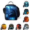 3D Godzilla Isolierte Lunchtasche für Kinder mit großem Fassungsvermögen und verstellbarem Riemen