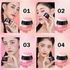 1 ks sypká pudrová tvářenka Air Cushion tvářenka Přírodní tvářenka na tváře Třpytivá tvář Vysoce pigmentovaný make-up na tvářenku, dlouhotrvající a lehký