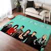 Friends Welcome Floor Mat Cozy Flannel Soft Thick Non-Slip Mat For Living Room Bedroom Kitchen Decor Rugs