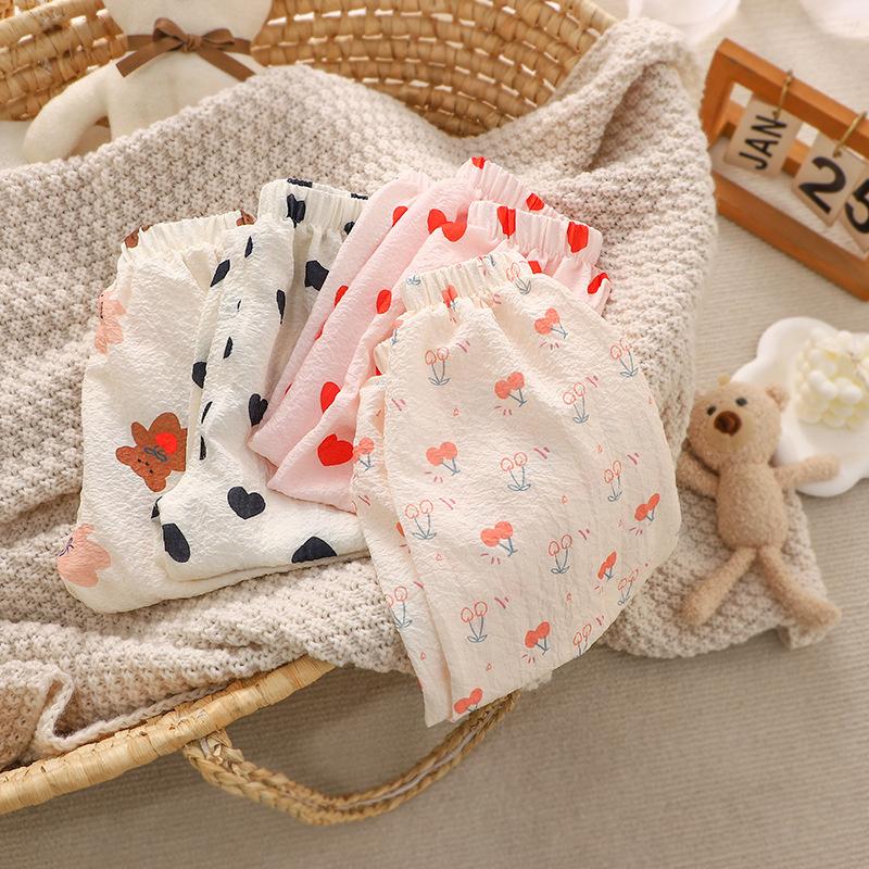Girls' Summer Mosquito-Proof Pants Lightweight Breathable & Loose Fit Baby Toddler Casual Joggers Playwear