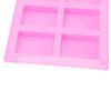2Pcs Silicone Mold 6 Grids Heat Resistant Flexible Reusable Silicone Mold for Making Soaps Baking Cakes Muffins