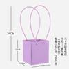 10pcs Christmas Gift Flower Kraft Paper Handbag Flower Arrangement Portable Box Rectangular Trapezoidal Flower Handheld Gift Box