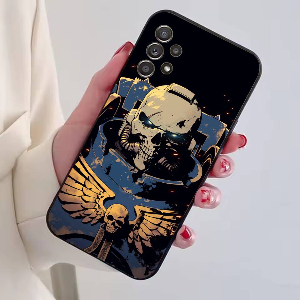 Custodia GamePhone W-Warhammer 40k Per Samsung S25,S24,S21,S22,S23,S30,Ultra,S20,Plus,Fe,Lite,Note,10,Copertina Nera