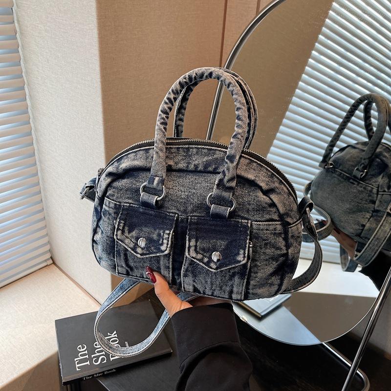 

Ретро универсальная джинсовая маленькая сумка новая повседневная сумочка нишевая на плечо сумка-мессенджер