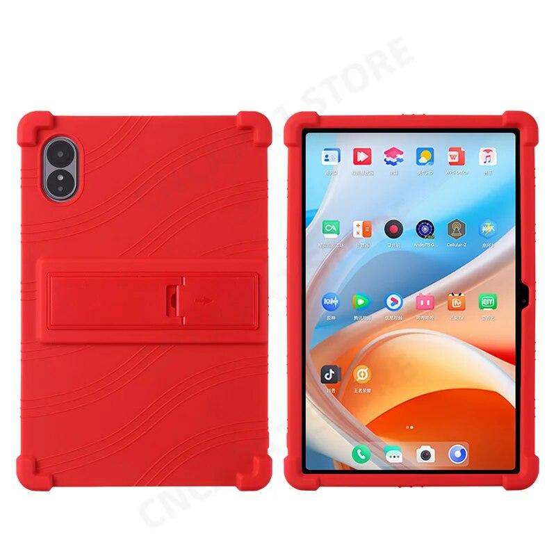 4 Thicken Cornors Silicon Cover with Kickstand For Alldocube iPlay 60 Lite 2024 Case 10.95" Tablet PC Shockproof Protector Funda