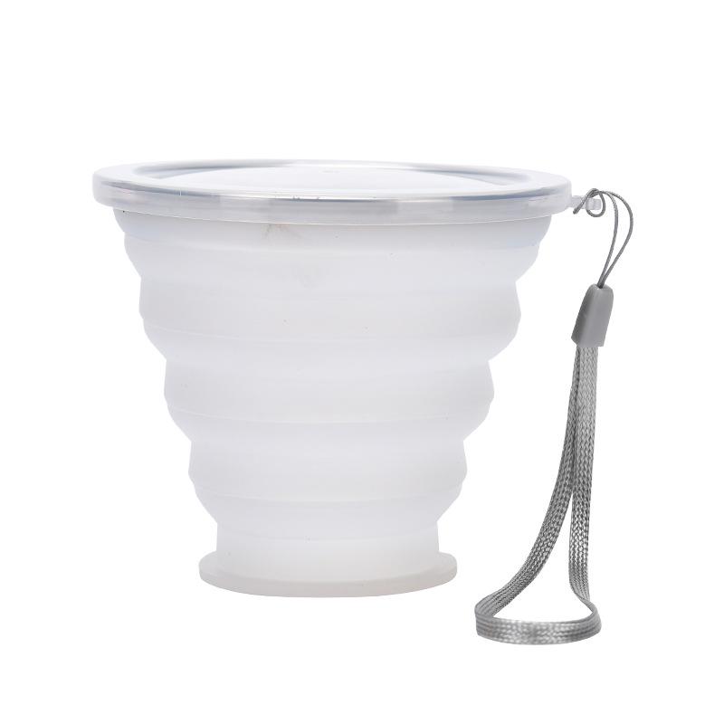 Silicone Foldable Cup with Hook: Versatile Water Cup with Lid