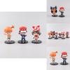 Delightful Anime Pvc Figurines Collection Of Six Featuring Beloved Characters