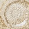Clear Plastic Serving Bowl, Modern Fruit Bowl with Gold Rim, Multi-use Decorative Snack Bowl for Counter Home Decoration, Kitchen Dining Room Table