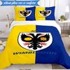 3PCS Afc Crest Printed Soft Bedding Set,Including 1pc Duvet Cover And 2pcs Pillowcases Perfect for Bedroom, Dormitory, Fan gift