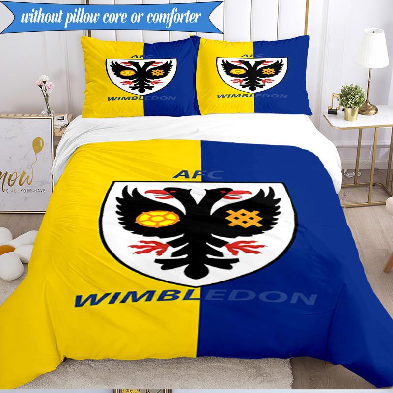 3PCS Afc Crest Printed Soft Bedding Set,Including 1pc Duvet Cover And 2pcs Pillowcases Perfect for Bedroom, Dormitory, Fan gift