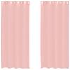 VidaXL Rideaux en voile avec œillets 2 pcs rose 140x225 cm, rideau en filet, rideau transparent, voile de fenêtre, 4102097