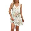 Women's Fashion Casual Sleeveless Round Neck Easter Print Dresses