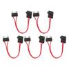 5Pcs Car Fuse Holder Connector Mini Heavy Duty Wire Extension for Vehicle ATM 20A 16AWG with 5 Fuses ACL L 29.2mm