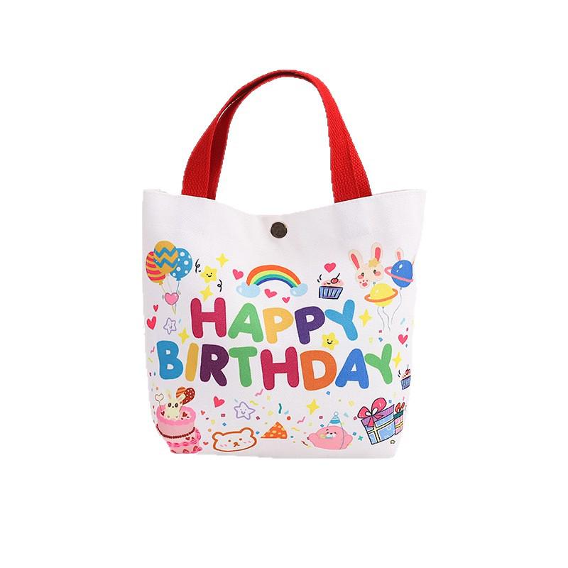 Happy Birthday Tote Bag - Perfect for First Birthday, Kindergarten Graduation, and More