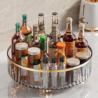 Multifunctional Rotating Kitchen Rack & Makeup Organizer
