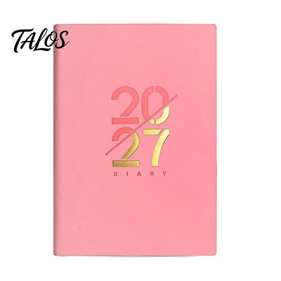Büromaterial für die Planung 2027 Planer mit Monats- und Jahresübersicht, A5 Dickes Tintenfestes Papier Kompakter Jahreskalender Terminplaner Notizbuch, Langlebig