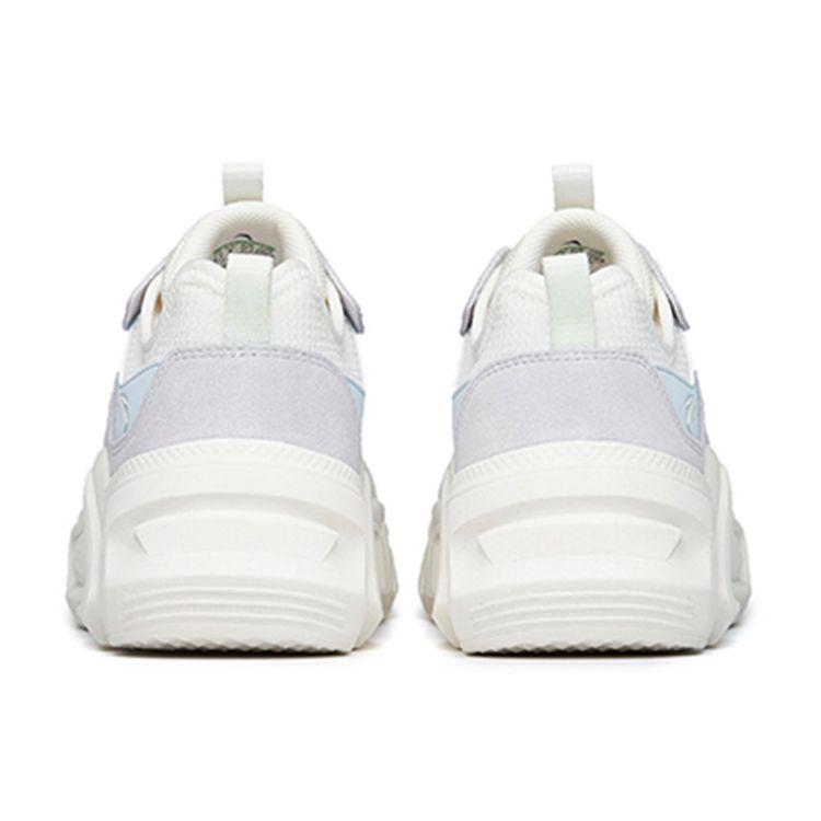 Anta Comfortable Sports Shock Absorbing Wear Resistant Low Top Casual Shoes Women Casual Shoes White Blue 122238887-5