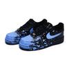 Nike Air Force 1 07 811 Manufacturing, Crazy Graffiti Blue, Special Shoe Box Low Top Skateboard Shoes Unisex Black Blue CW2288-001(Team80-S-BOX)