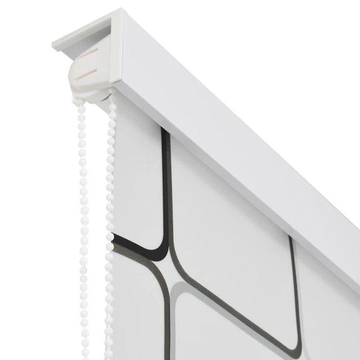 VidaXL Store Roulant de Douche 120x240 cm Carré Rideaux Douche Salle de Bain 142849