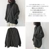 Elevate your style with this fluffy cardigan featuring a trendy texture and a touch of This cardigan features long a thick knit and a smooth [MSFQSNB]