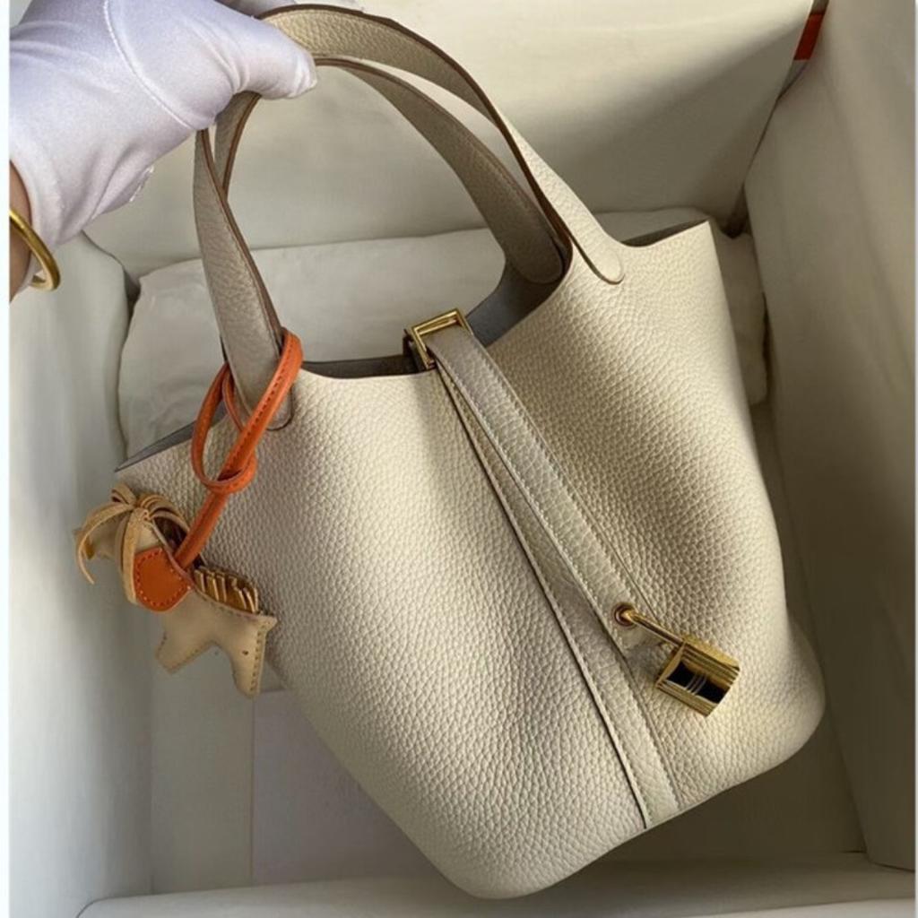 New Leather Women's Bag Vegetable Basket Bag TOGO First Layer Cowhide Casual Fashion Portable Bucket Bag Factory Wholesale