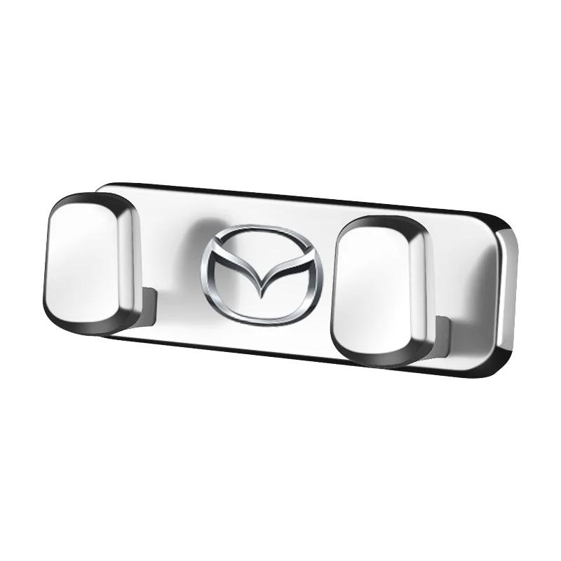 

2025 Hot Car Metal Hooks Organizer Mini Storage Hook Accessories For Mazda 2 CX3 CX7 MX3 5 CX9 MX5 RX8 3 6 CX5 Axela CX30 Demio серебряный