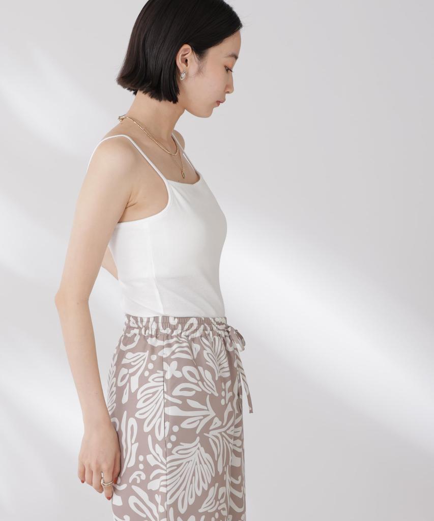 Nano Universe Antibacterial and Camisole with Cooling Size F Women's Odor-Resistant Touch, Cups, 030, White, 673-5224300